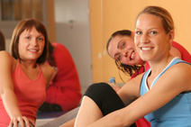 Image of a group of female fitness participants.