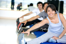 Photo of fitness participants working-out.